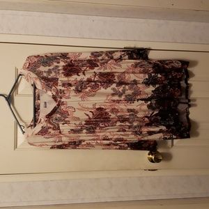 Basic Editions Women's Floral Blouse